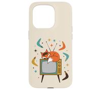 Vintage Retro Mid-Century Modern Look Fox 50s 60s Style Case for iPhone 15 Pro