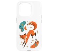 Vintage Retro Mid-Century Modern Look Fox 50s 60s Style Case for iPhone 15 Pro