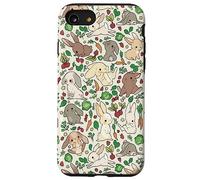 Vintage Retro Mini Holland Lop Bunny Rabbit Lover Pattern Case for iPhone SE (2020) / 7 / 8
