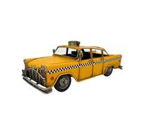 Vintage Retro New York City Taxi Yellow Cab Tin Model