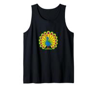 Vintage Retro Peacock Design Beautiful Colorful Bird Art Tank Top