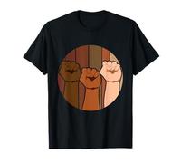 Vintage Retro Proud Black History Afro Strong Costume Family T-Shirt