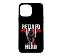 Vintage Retro Retired Hero Fireman Firefighter Retirement Case for iPhone 13 Pro Max