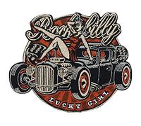 Vintage Retro Rockabilly Iron-On Patch | 80s Vintage Motorcycle Cowl Iron on Patches, America Biker Embroidery Patch, Motorcycle Jacket ironable Patch, Old School Badges Finally Home