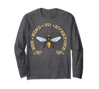 Vintage Retro Save The Bees Honeybee Bee Kind to Everyone Long Sleeve T-Shirt
