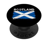 Vintage Retro Scotland Flag As Scotland Map Scotch People PopSockets Swappable PopGrip