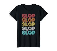 Vintage Retro Slop Value Graphic T-Shirt, Women, Black, S