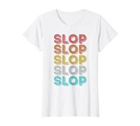 Vintage Retro Slop Value Graphic T-Shirt, Women, White, L