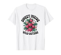 Vintage Retro Strawberry Fruit Aesthetic Design T-Shirt