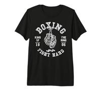 Vintage Retro Style King of the Ring Boxing Boxer Gloves Premium T-Shirt