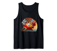 Vintage Retro Style Motorbike Moto GP Sport Racing Fan Tank Top