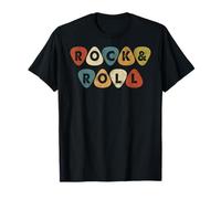Vintage Retro Style Playing Music Guitar Forever Rock N Roll T-Shirt