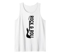 Vintage Retro Style Playing Music Guitar Forever Rock N Roll Tank Top