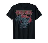 Vintage Retro Style Rock Tour Always Hard Flying Eagle T-Shirt