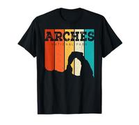 Vintage Retro Style Skyline Arches Utah Arches National Park T-Shirt