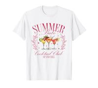 Vintage Retro Summer Babe Cocktail Club Drinking Lovers T-Shirt