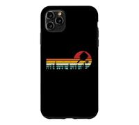 vintage retro sunset pickleball paddle silhouette design Case for iPhone 11 Pro Max