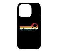 vintage retro sunset pickleball paddle silhouette design Case for iPhone 14 Pro