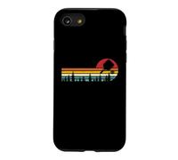 vintage retro sunset pickleball paddle silhouette design Case for iPhone SE (2020) / 7/8