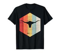 Vintage Retro Texas Bull Longhorns Distressed T-Shirt T-Shirt