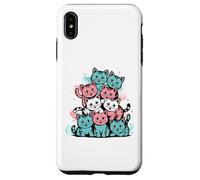 Vintage Retro Trans Pride Cat Cluster - Subtle LGBTQ+ Design Case for iPhone XS Max