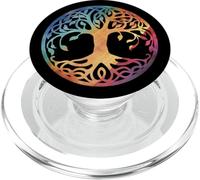 Vintage Retro Tree Of Life Spiritual Celtic Nordic Mythology PopSockets PopGrip for MagSafe