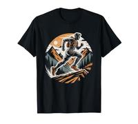 Vintage Retro Ultra Runner Badge Style Mountain Peak Trail T-Shirt
