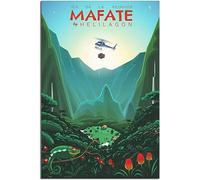 Vintage RéUnion Mafate Helicopter Travel Poster Retro Wall Art Canvas Poster Art Print Home Decor Room Decor Unframed 60x90cm