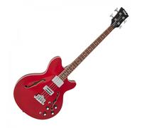 Vintage REVO Supreme Hollowbody Short Scale Bass Cherry Red