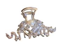 Vintage Rhinestone Dragon Hair Claw For Woman Banquet Party Hair Clip Chinese Cheongsam Hair Accessories