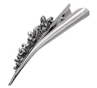 Vintage Rhinestone Duckbill Hair Clip for Women and Bangs | Alloy Alligator Clasp, Artificial Crystal Accents, Strong Grip Teeth, Salon Sectioning, Gift Shoppers