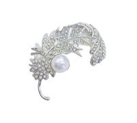 Vintage Rhinestones Plumage Brooches Unique Animal Pins Stylish Women Brooch Pin Suitable For Parties And Everyday Wear Fashion Brooch Pin