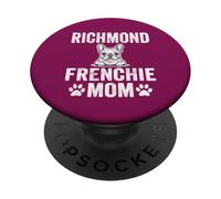 Vintage Richmond Frenchie Mom French Bulldog Mama Dog Lover PopSockets Adhesive PopGrip