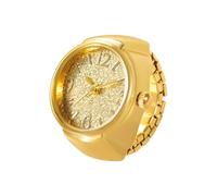 Vintage Ring Watch - Jewellery with Analog Watch, A Ring with Accurate Display, Elegant and Durable Gift | Elegant Birthday Gift for Graduation for Christmas Holiday, gold, refer to the description