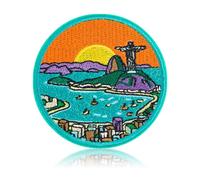Vintage Rio de Janeiro Christ the Redeemer Embroidered Iron On Patch