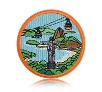 Vintage Rio de Janeiro Christ the Redeemer Embroidered Iron On Patch