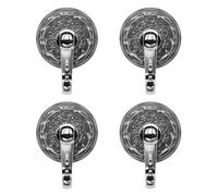 Vintage Ripples Suction Cup Towel Holders ABS & Steel Suction Cup Hook Simple Installs for Secure Hanging On Glass Door Kitchen Organizers