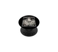 Vintage Roadrunner UFO Cowboy Desert Alien Abduction PopSockets Adhesive PopGrip