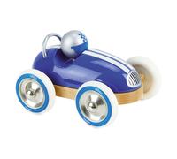 Vilac Vintage Roadster Wooden Racing Push and Pull Toy Car, Comes In Lovely Box, Develops Fine Motor Skills, Handcrafted In France, 2 Years+, Blue