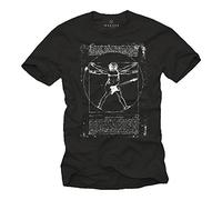 Vintage Rock Band T-Shirt Da Vinci Guitar Black M