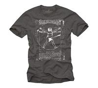 Vintage Rock Band T-Shirt Da Vinci Guitar Grey S