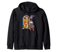 Vintage Rockabilly Jukebox Zip Hoodie