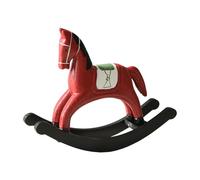 Vintage Rocking Horse | Hand-Carved Realistic Statue | Small Rocking Horse | for Friends Students Adults Men Women Home Indoor Office Study Desk