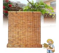 Vintage Roller Blinds, Anti-UV and Waterproof Shades Outdoor, Cordless Reed Curtains Suitable for Indoor/Outdoor Porch Privacy, Lifting, Easy to Install(W1.5xH1.8m/H4.92xH5.9ft)