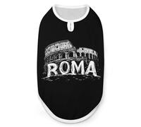 Vintage Roman Architecture Dog And Cat Clothes Pet Summer Sleeveless T Shirt Basic Vest 2XL