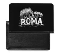 Vintage Roman Architecture Slim Passport Holder Credit Card Cover Travel Essentials Wallet