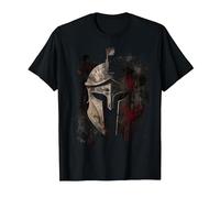 Vintage Roman Gladiator Helmet Warrior Arena Gym T-Shirt, Men, Black, X-Large