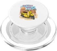 Vintage Rome Italy Retro Scooter In Front Of The Colosseum PopSockets PopGrip for MagSafe