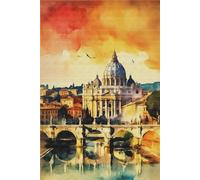 vintage Rome Notebook: Italy Travel Journal: 100 page lined notebook