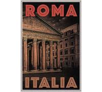 vintage Rome Notebook: Italy Travel Journal: 100 page lined notebook